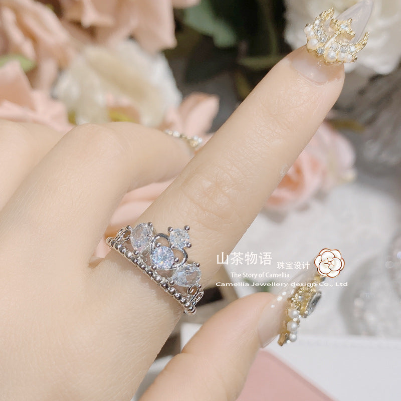 CamelliaVersa复古彩宝仿红碧玺镀玫瑰金镶红刚玉戒指女 货源批发