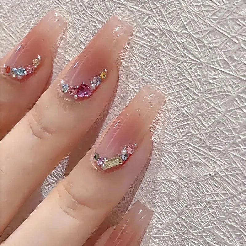 微醺梦境穿戴甲纯欲指甲贴片显白美甲片半手工假指甲美甲贴片成品