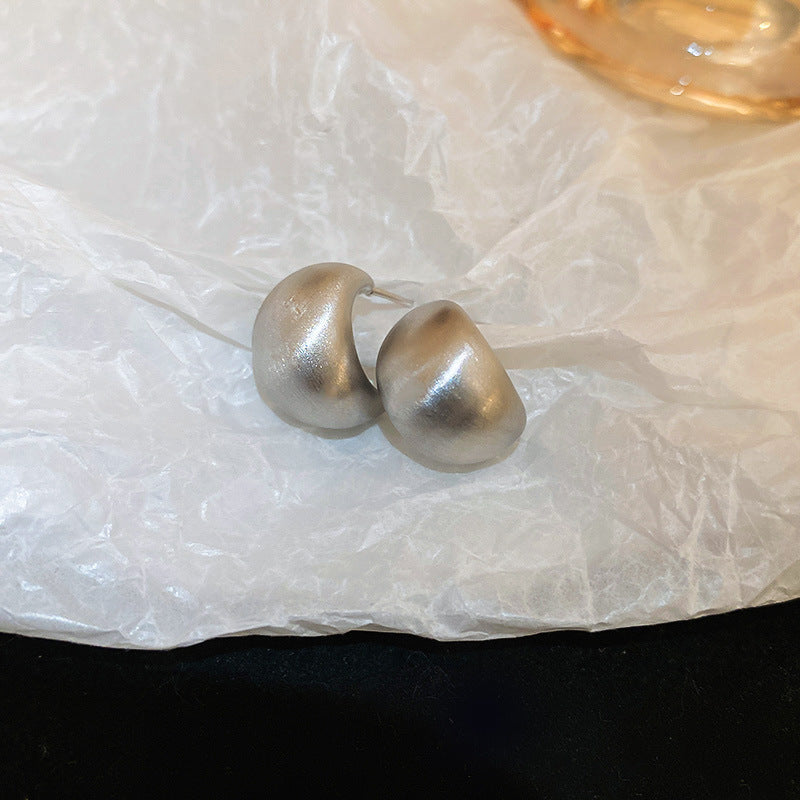 珠宝耳饰 925银针几何耳钉小众设计感耳环金色圈圈中古网红高级感耳饰批发