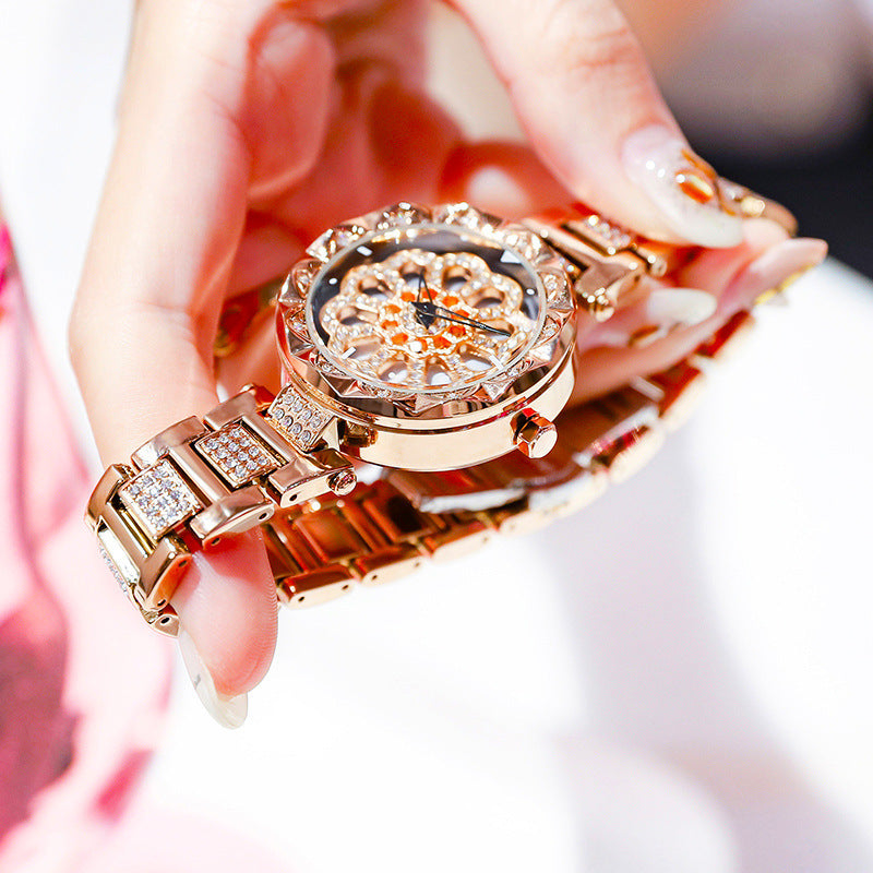 Women's fashion watch 韩版正品手表女抖音爆款时来运转手表女士时尚防水学生石英表女