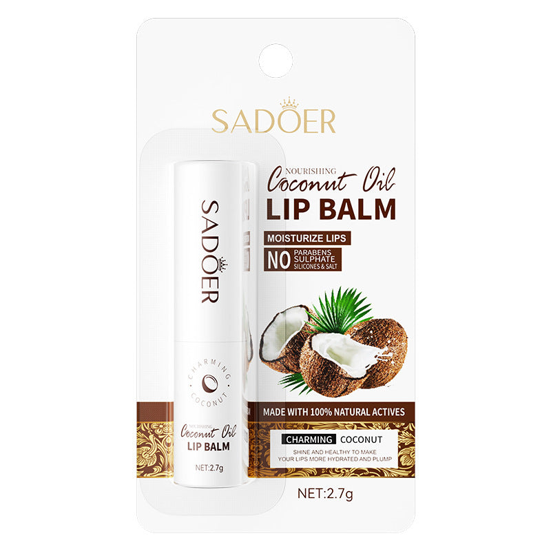 SADOER椰子润唇膏补水保湿滋润防干裂lipstick护理