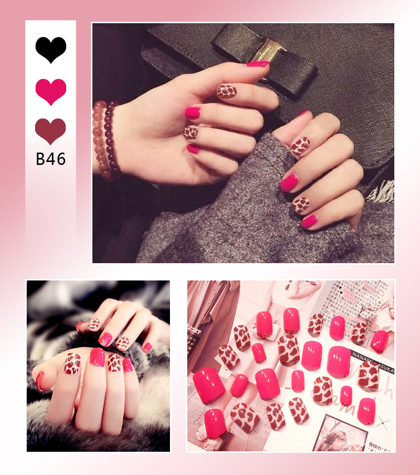 Fashion  nail Internet Celebrity Fake Nail Patch Wear Armor Finished Product Nail Tip Nail Stickers Disassembly Nail Patch Female Removable Nail Stickers