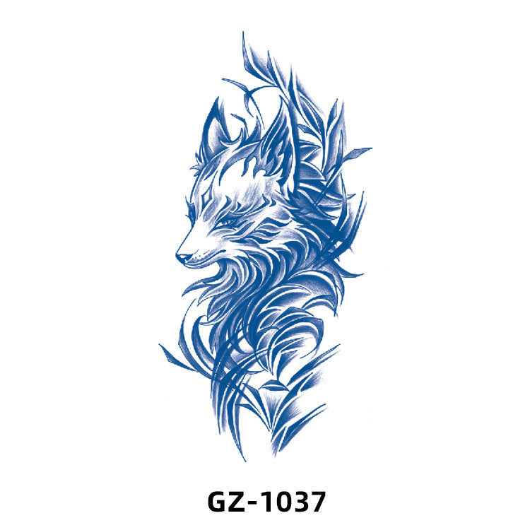 Free shipping Tattoo 2024 New Herbal Animal Tattoo Tattoo Sticker Semi-Permanent Pattern Half Sleeve Tattoo Waterproof Sweatproof Tattoo Sticker Paper