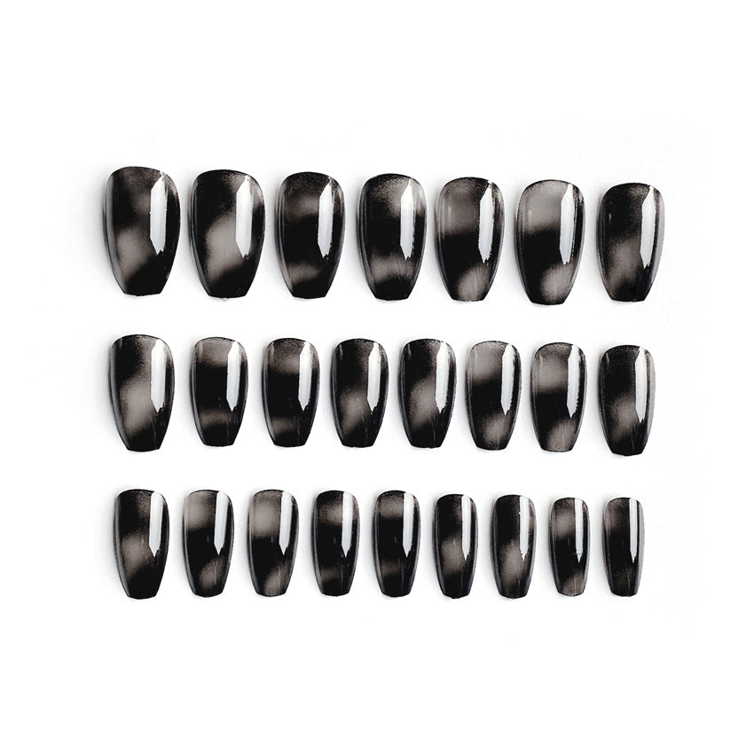 Fashion  nail Internet Celebrity Fake Nail Patch Wear Armor Finished Product Nail Tip Ballet Armor Nail Stickers Removable Nail Patch N14