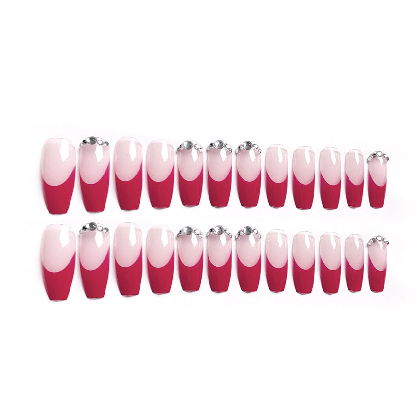 Fashion  nail Internet Celebrity Fake Nail Patch Wear Armor Finished Product Nail Tip Nail Stickers Removable Nail Patch Removable Nail Stickers X62