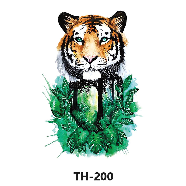 Free shipping Tattoo Factory Sticker Tattoo Tattoo Sticker Simulation Tattoo Sticker Paper Flower Color Water Transfer Stickers Sweatproof and Waterproof Direct Wholesale