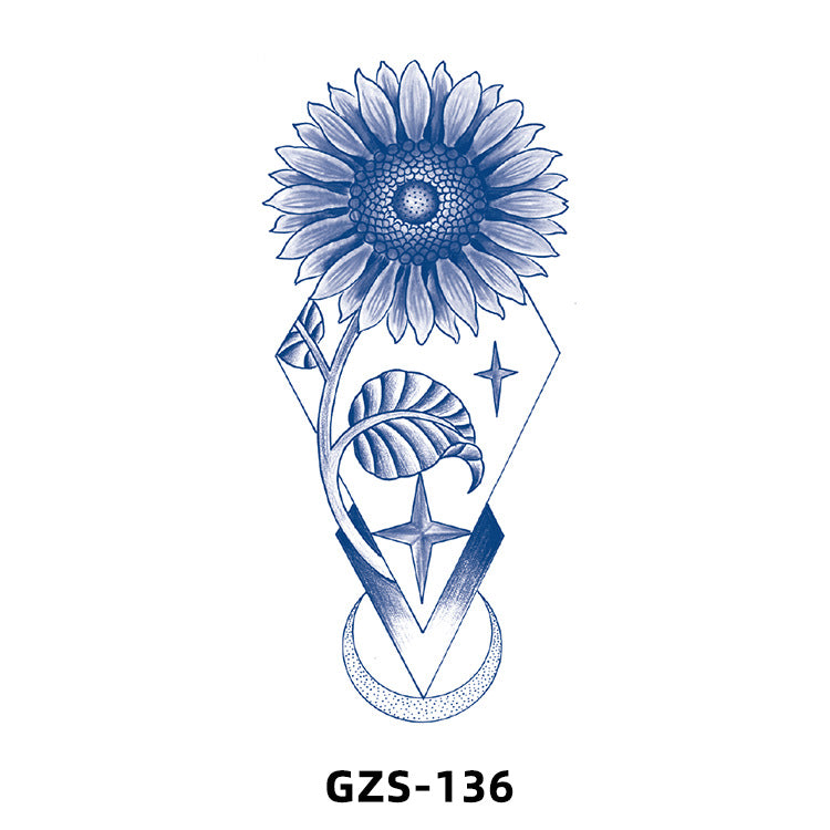 Free shipping Tattoo New Herbal Juice Tattoo Sticker Cute Flowers Fresh Flower Semi-Permanent Ins Tattoo Stickers Factory Wholesale