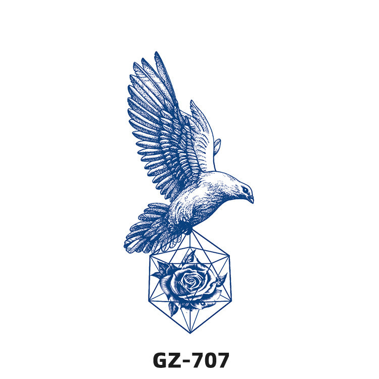 Free shipping Tattoo Herbal Tattoo Sticker Female Semi-Permanent Waterproof and Durable Grass and Wood Internet Celebrity Juice Non-Reflective Simulation Tattoo Sticker Male Advanced
