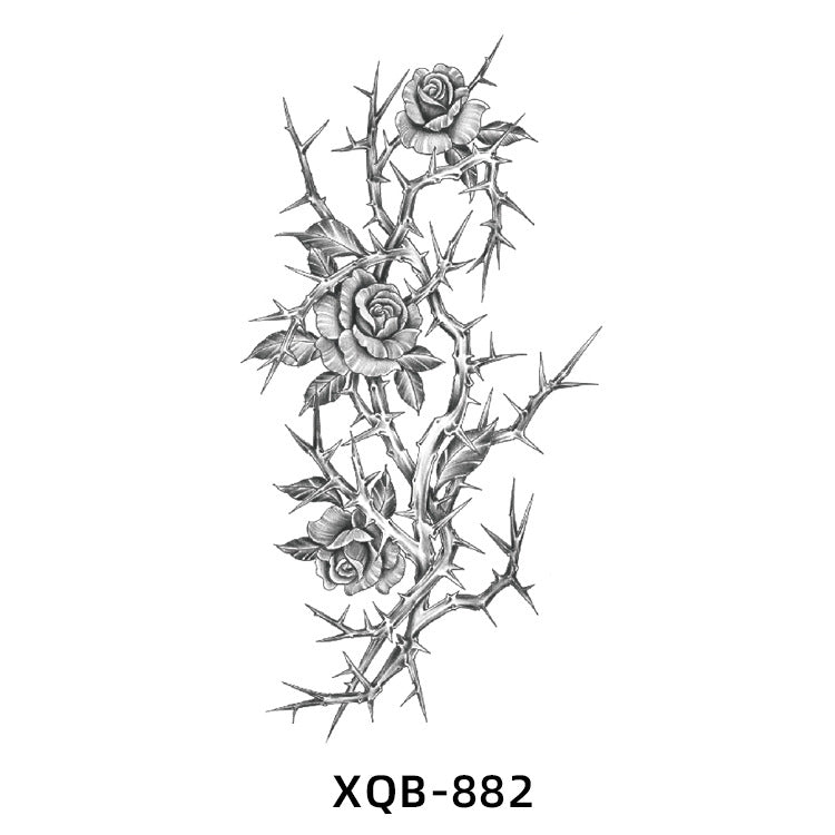 Free shipping Tattoo Small Full Arm Tattoo Sticker Waterproof Sweatproof Half Sleeve Men's and Women's European and American Color Black and White Flower Tattoo Water Transfer Stickers Wholesale
