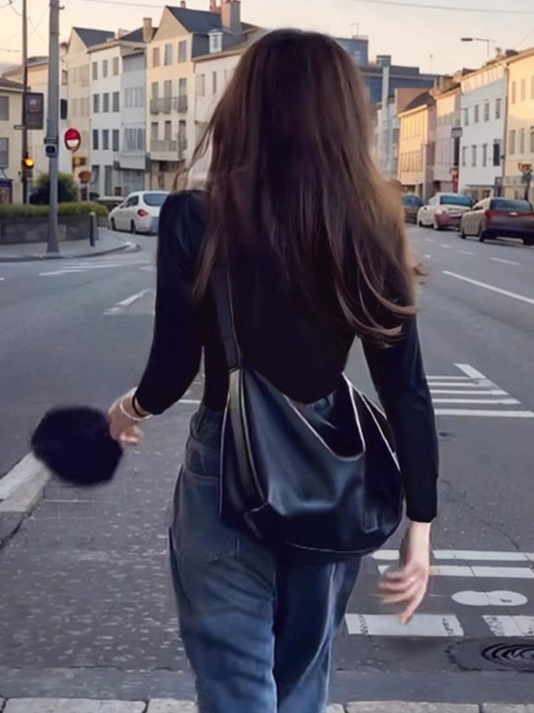 Free Fast shipping !! Street Fashion Cool girl Large Capacity Premium Niche Tote Bag  Versatile Dopamine Bag