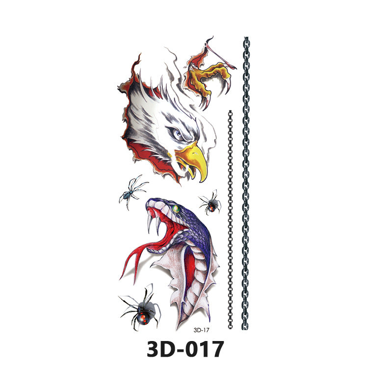 Free shipping Tattoo In Stock Wholesale 3D Butterfly Waterproof Sweatproof Female Stereo Emulational Creative Temporary Stickers Europe and America Cross Border Butterfly Tattoo Sticker