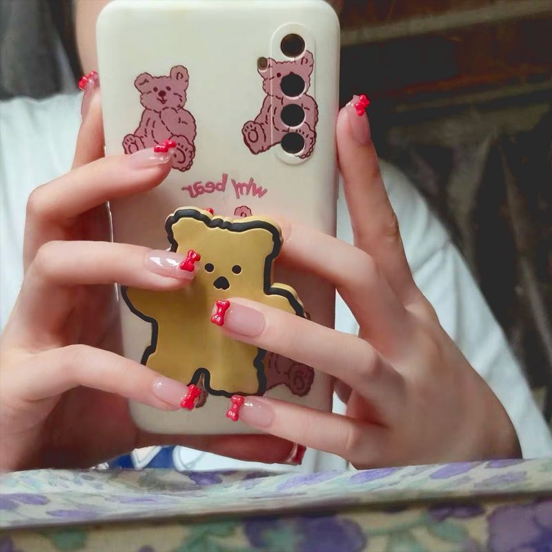 Fashion  nail Fake Nails Patch on the Escape Princess Nail Stickers Wear Nail Beauty Nail Bow Fake Nail Tip X7