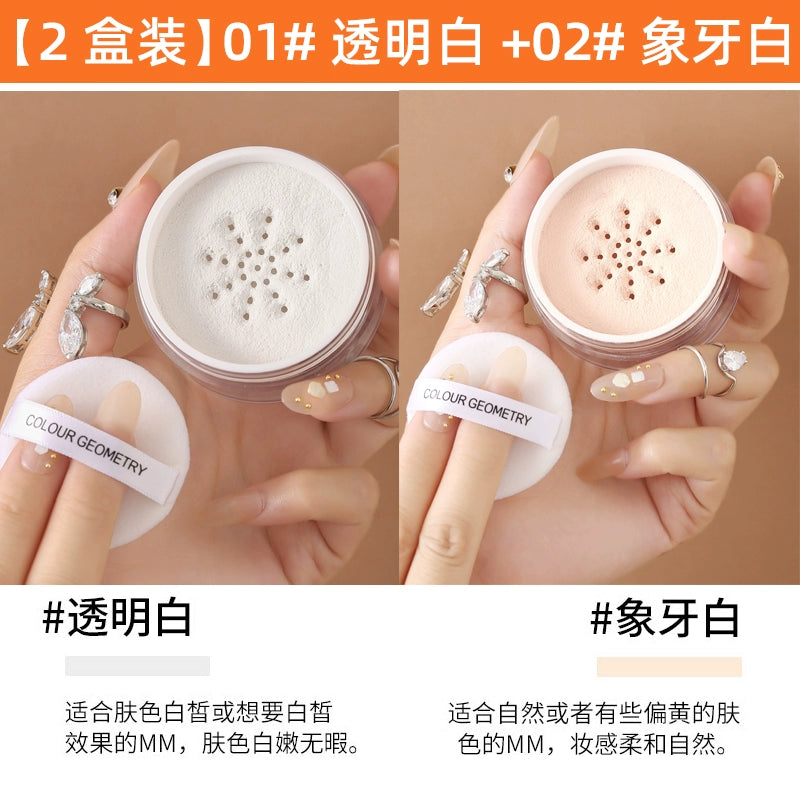 地球同款定妆粉防水防汗隐形遮瑕控油散粉哑光珠光带闪平价彩妆