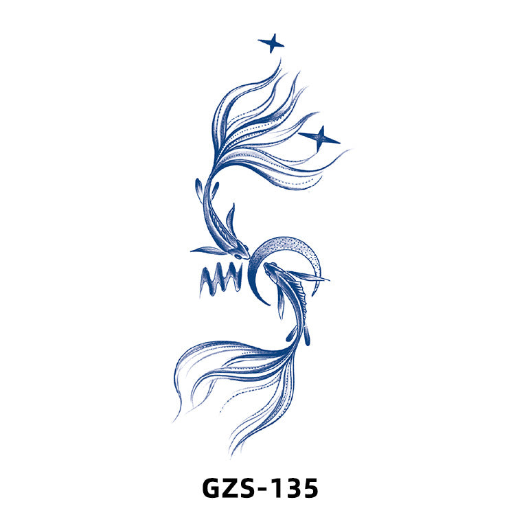 Free shipping Tattoo New Herbal Juice Tattoo Sticker Cute Flowers Fresh Flower Semi-Permanent Ins Tattoo Stickers Factory Wholesale