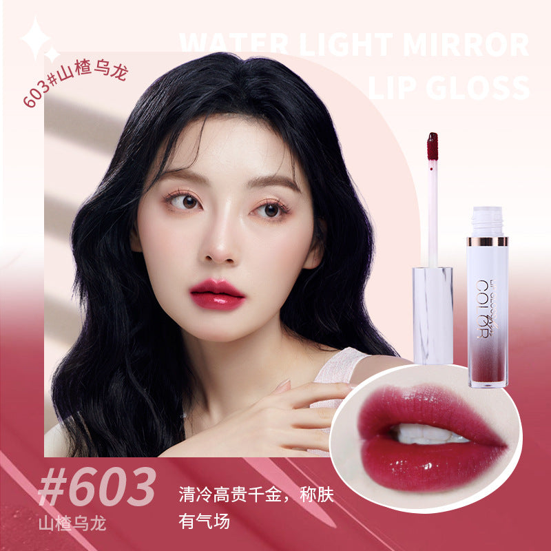 MANSLY晶透水光镜面口红唇釉唇彩持久显白不易沾杯秋冬轻薄滋润玻璃唇