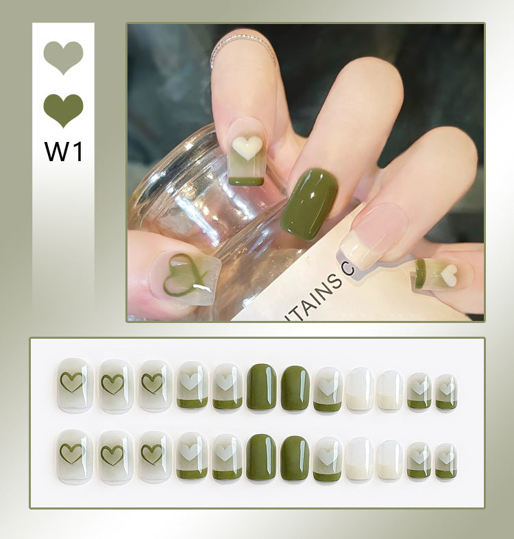 Fashion  nail Internet Celebrity Fake Nail Patch Wear Nail Finished Product Nail Tip Nail Stickers Disassembly Nail Patch Women's Removable Manicure Wholesale