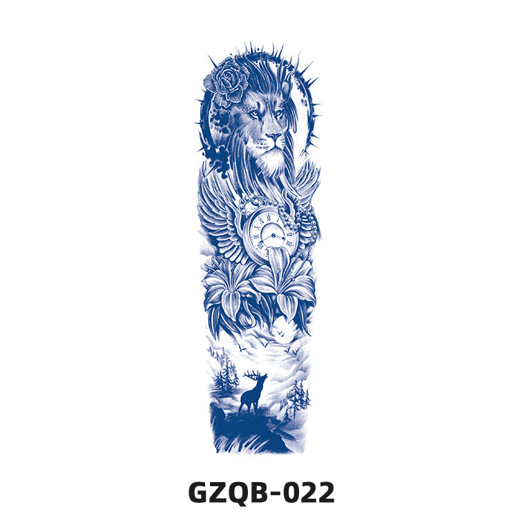 Free shipping Tattoo Factory in Stock Wholesale Herbal Juice Full Arm Tattoo Sticker Waterproof Sweat-Proof Imitation Tattoo Semi Permanent Tattoo Sticker
