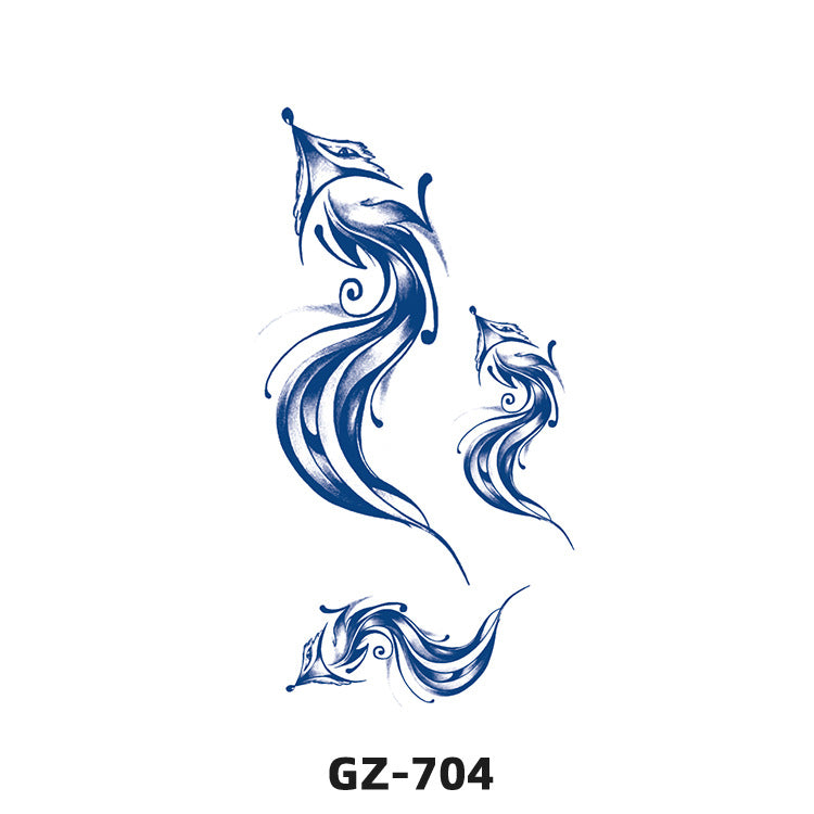 Free shipping Tattoo Herbal Juice Tattoo Sticker Semi-Permanent Fresh Plant Long-Lasting Simulation Stickers Tattoo Waterproof Non-Reflective Men and Women