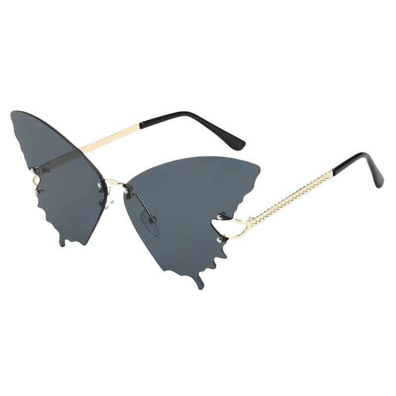 Women's fashion glasses 新款女士蝴蝶太阳镜时尚大框渐变色墨镜欧美潮流ins街拍太阳眼镜