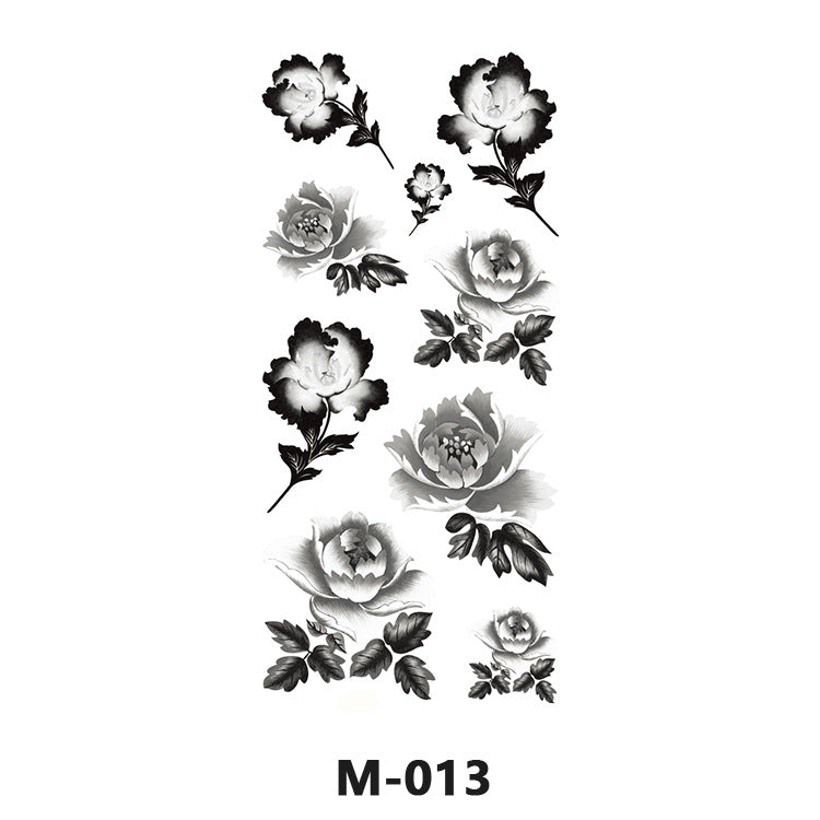 Free shipping Tattoo Factory Wholesale Tattoo Sticker Tattoo Men's and Women's Flower Butterfly Color Waterproof Tattoo Sticker Internet Celebrity Tattoo Sticker Paper
