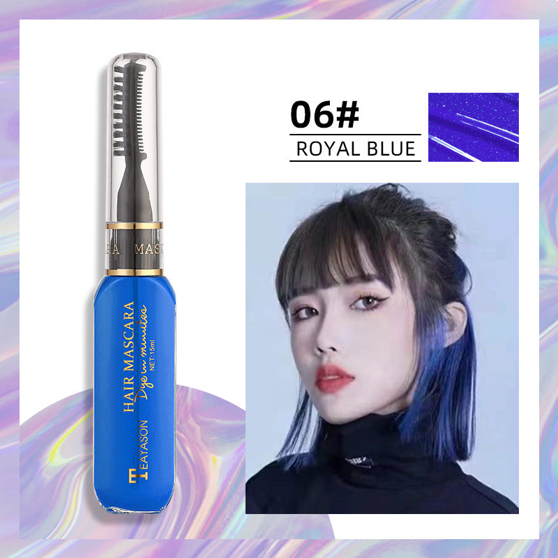 Disposable hair dye White dark blue dye Color Highlights Color Mascara dual purpose