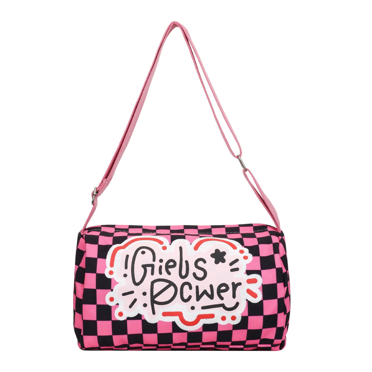Dopamine Bag Free shipping Tattoo Niche dopamine bag women's 2024 new fashion versatile graffiti shoulder pillow bag sweet and cool girl messenger bag