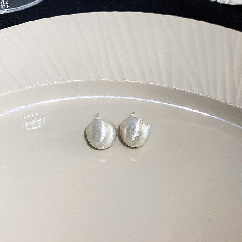 银针豆豆耳环韩国ins小众个性简约设计感耳钉时尚气质耳饰批发女