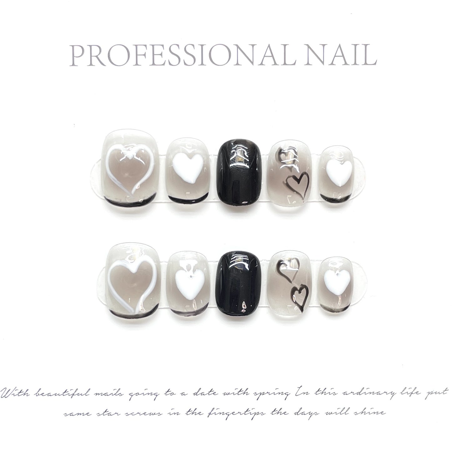 (Hand-Made Nail) [Original Real Shot] Butterfly Romantic Pink Purple Pure Desire Light Luxury Crystal Thin and Glittering Pure Handmade Wear Armor Can Be Repeated