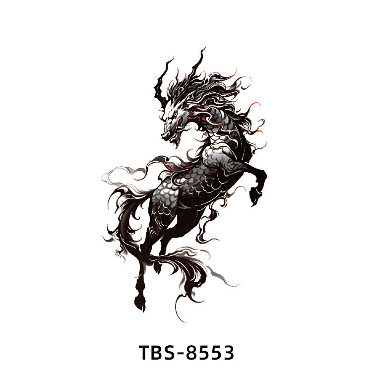 Free shipping Tattoo Small Full Arm Waterproof Tattoo Sticker Half Sleeve Arm Lion Animal Long-Lasting Cross-Border European and American Tattoo Sticker Paper Tattoo