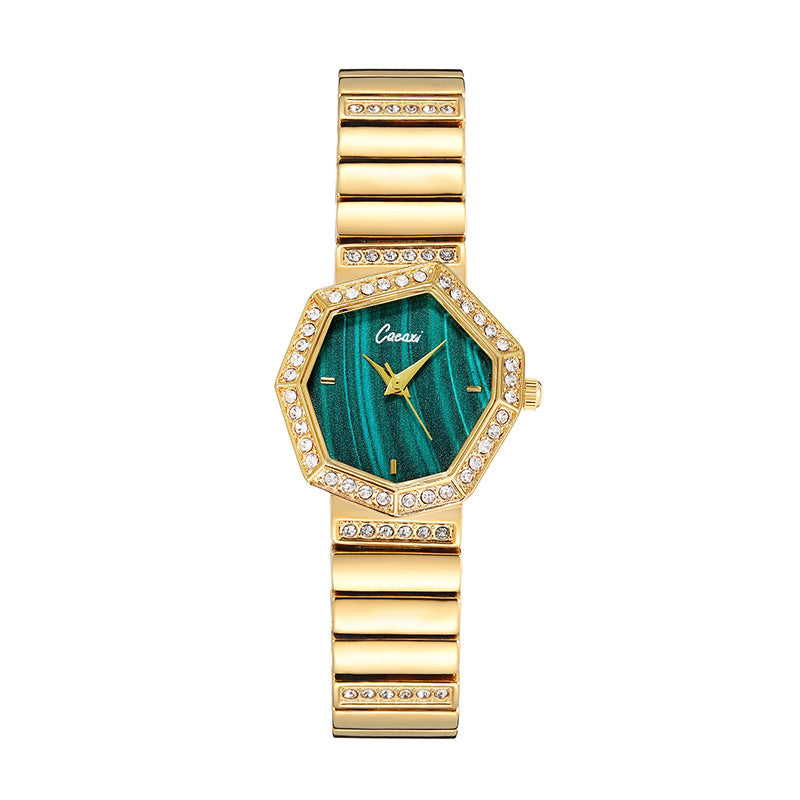 Fashion women's watchCacaxi Cross-Border New Ladies Watch Fashion Small Green Watch Foreign Trade Alloy Diamond Watch Wholesale A249