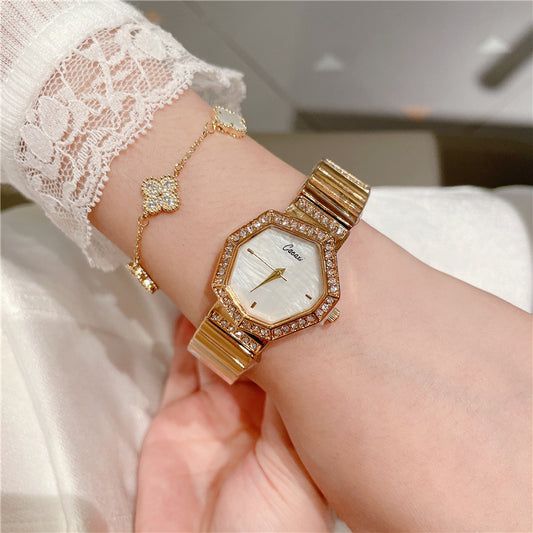 Fashion women's watchCacaxi Cross-Border New Ladies Watch Fashion Small Green Watch Foreign Trade Alloy Diamond Watch Wholesale A249