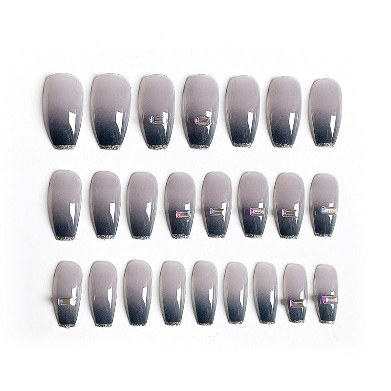 Fashion  nail European and American Dark Wear Armor Nail Stickers Nail Patch Fake Nails Removable Nail Tip Nail Sticker X21