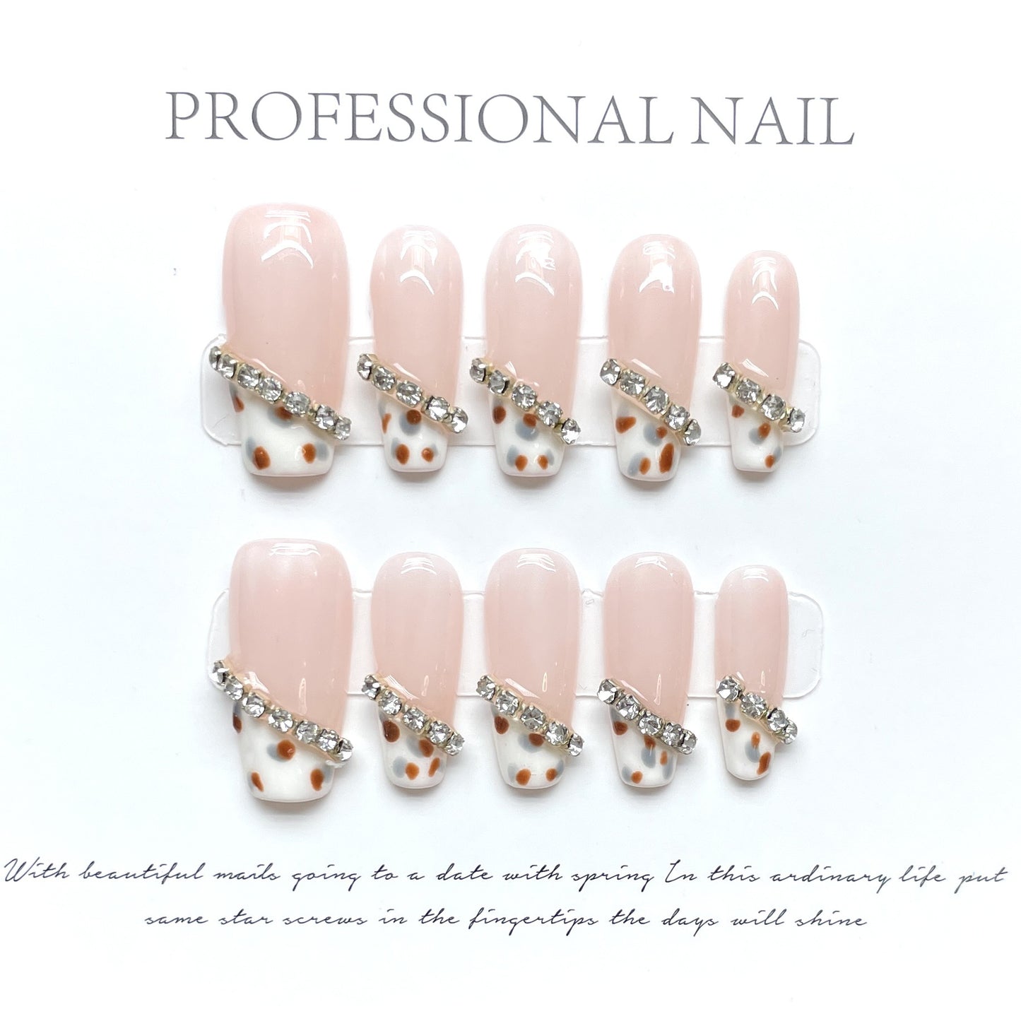 Hand-Made Nail White Cherry Red Cat Eye Red Heart Queen Nail High-Grade Red White Nail Stickers