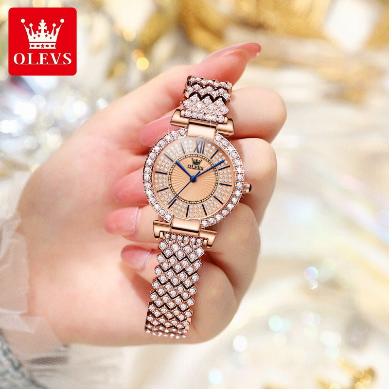 Women's fashion watch Oulishi brand watches wholesale cross-border Full star quartz watch ins style women's watch women's watch