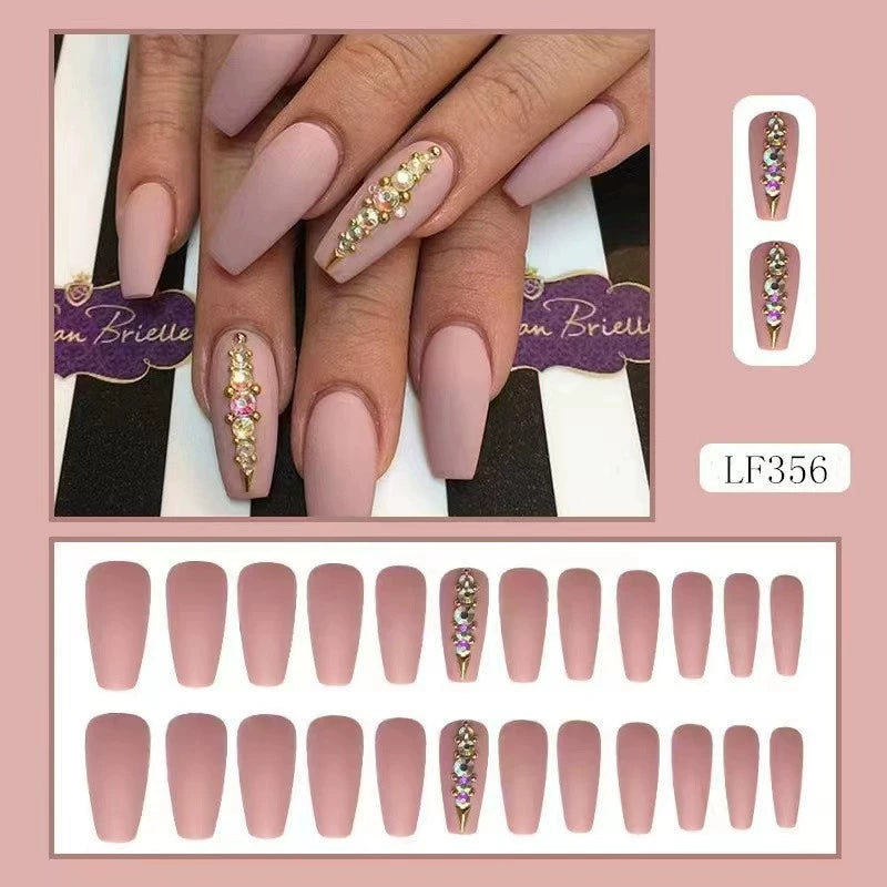 (Hand made nail) Nail pieces, wearing nail pieces, long cross-border nail products, fake nails, European and American wearing nail nails