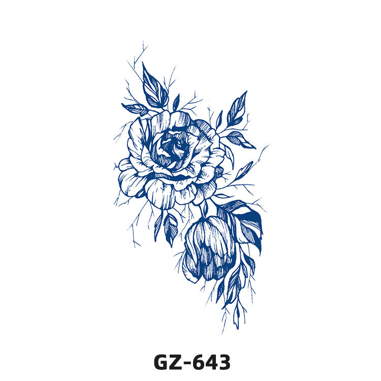 Free shipping Tattoo Herbal Juice Tattoo Sticker Semi-Permanent Fresh Plant Long-Lasting Simulation Stickers Tattoo Waterproof Non-Reflective Men and Women