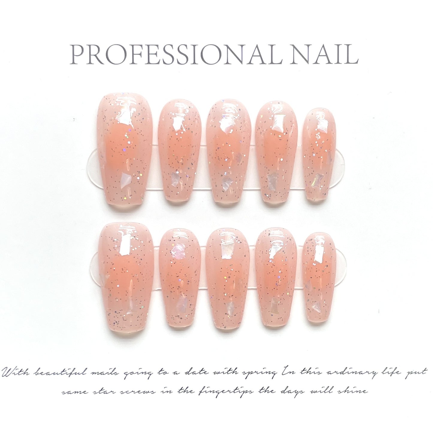 (reusable nail)Hot selling handmade nail art New Year gift, new butterfly cherry plaid nail art, wearing nail, handmade nail art, long style
