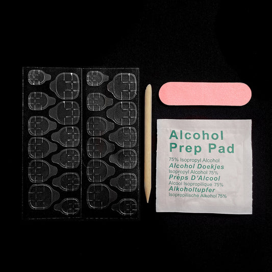 Fashion  nail Manicure Wear Manicure Jelly Double-Sided Polishing Strip Manicure Implement Alcohol Pad Double-Side Paste
