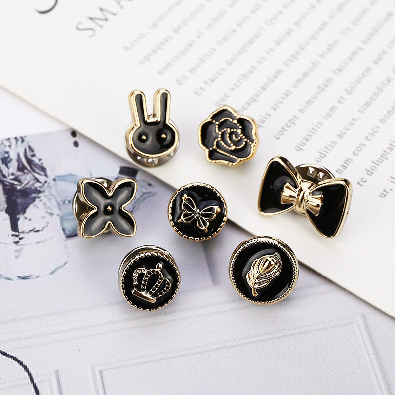 Anti-Exposure Buckle Removable Adjustable Nail-Free Button Sweater Shirt Bubble Sewing Free Invisible Ornament Button