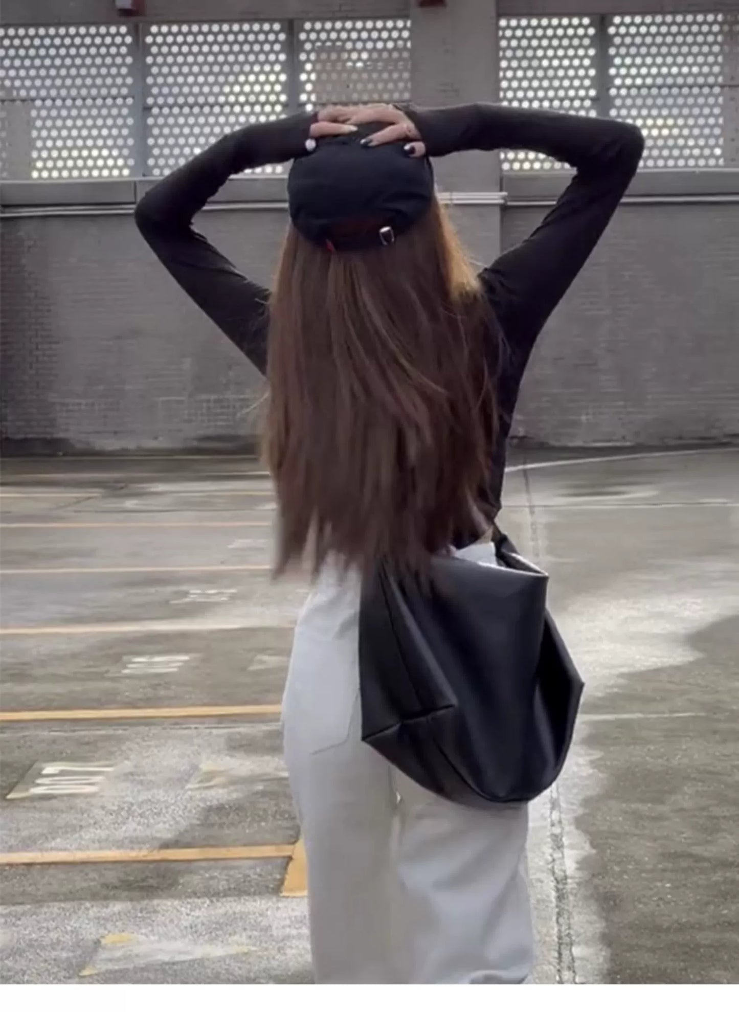 Free Fast shipping !! Street Fashion Cool girl Large Capacity Premium Niche Tote Bag  Versatile Dopamine Bag
