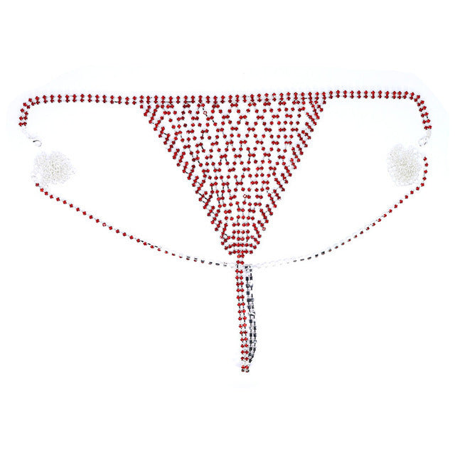 Fashion jewelry Europe and the United States cross-border explosions body chain exaggerated rhinestone bikini chest chain underwear sexy nightclub style body chain