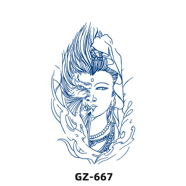 Free shipping Tattoo Herbal Juice Tattoo Sticker Semi-Permanent Fresh Plant Long-Lasting Simulation Stickers Tattoo Waterproof Non-Reflective Men and Women