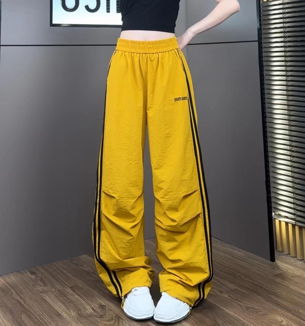 Free shipping new dopamine candy girl feeling full slim and thin quick-drying casual pants