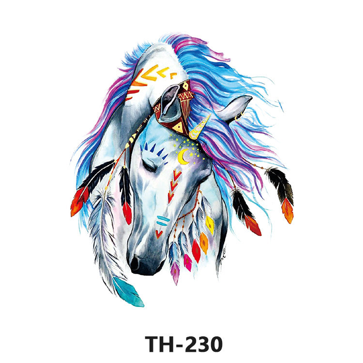 Free shipping Tattoo Factory Sticker Tattoo Tattoo Sticker Simulation Tattoo Sticker Paper Flower Color Water Transfer Stickers Sweatproof and Waterproof Direct Wholesale