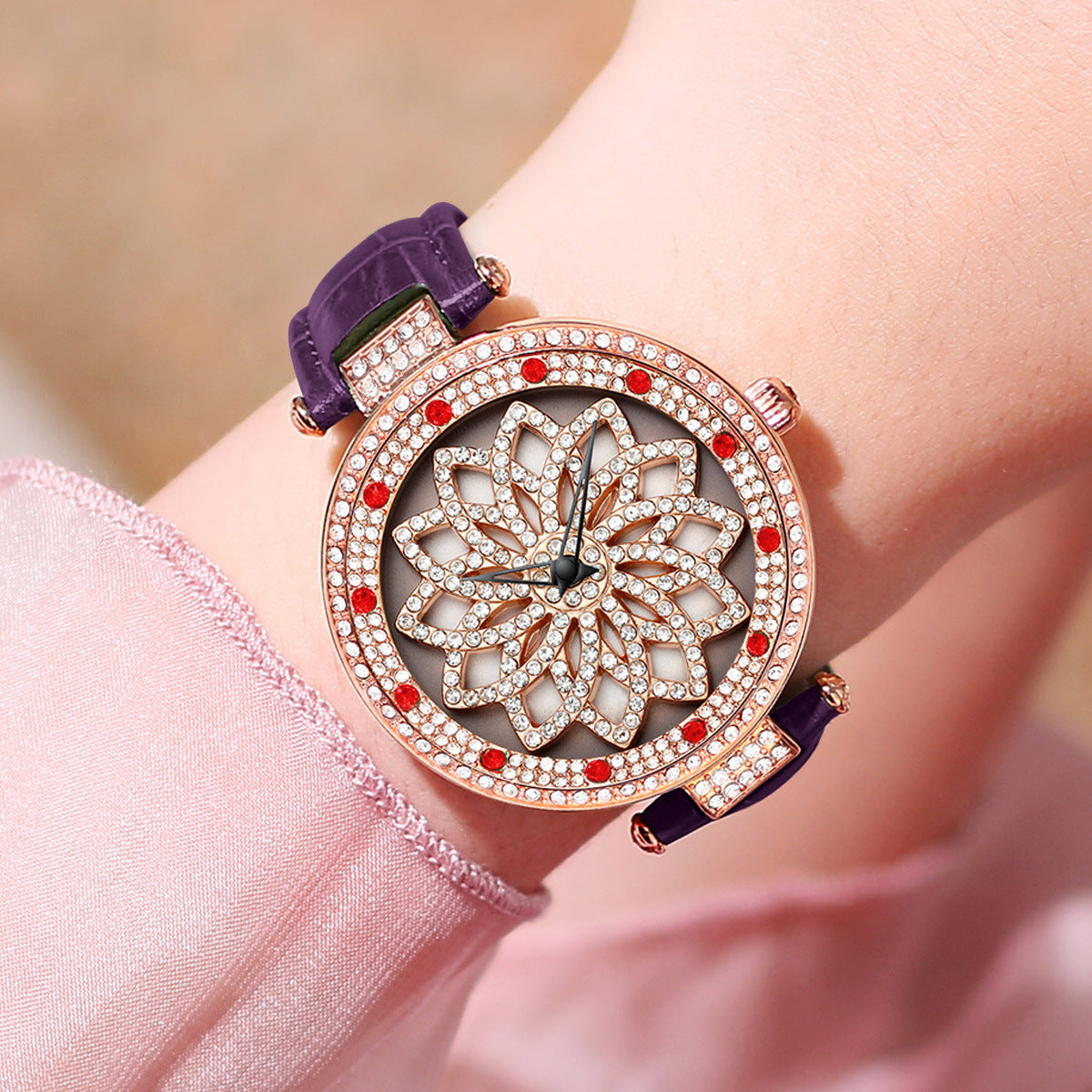 Fashion women's watchYabani Popular Good Luck Comes Women's Quartz Watch Fashion Diamond Waterproof Watch Cross-Border Hot Women's Watch Wholesale