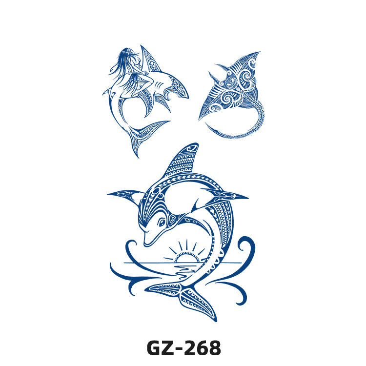 Free shipping Tattoo Exclusive for Cross-Border Herbal Tattoo Sticker Semi-Permanent English Letters Tattoo Sticker Anti-Sweat Tattoo