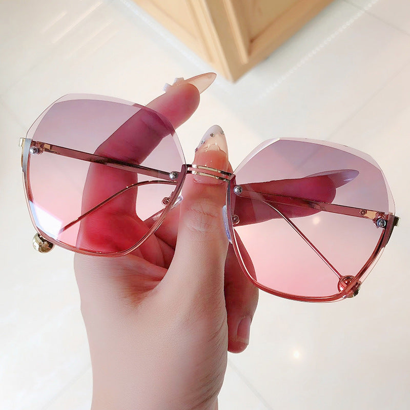 Women's fashion glasses 2022新款高级感ins墨镜女潮网红同款太阳镜夏季防晒防紫外线眼镜