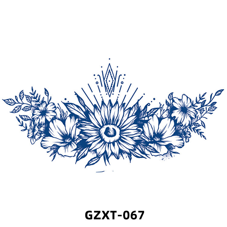 Free shipping Tattoo 2023 New Factory Wholesale Juice Chest Paste Tattoo Sticker Herbal Semi-Permanent Back Tattoo Wings Tattoo Sticker