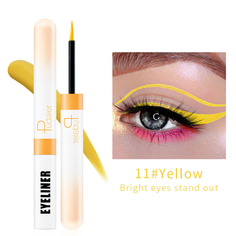 Color Liquid Eyeliner Amazon Makeup Waterproof Quick Dry Ultra Thin 12 color Eyeliner