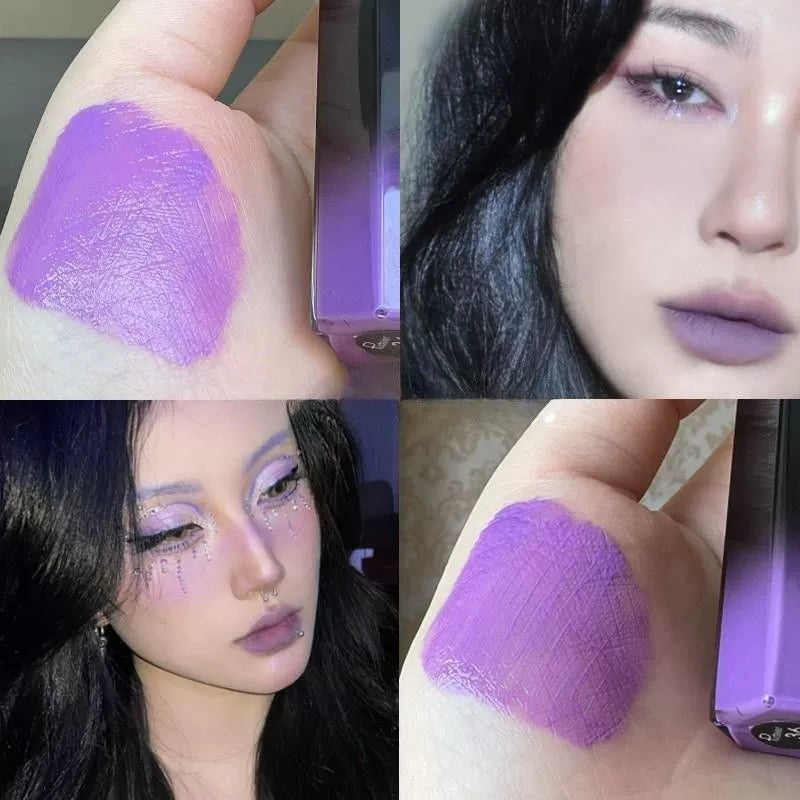 酒红色口红唇彩牛血红色唇釉不掉色不沾杯液体口红素颜哑光欧美高级感